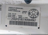 Honda Civic 2HGFG1B37AH004967 снимка