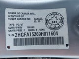 Honda Civic Dx/Dx-A 2HGFA15269H011604 снимка