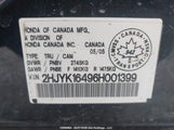 Honda Ridgeline Rts 2HJYK16496H001399 снимка