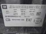Chevrolet Cruze Lt 3G1BE6SM4HS589743 снимка