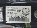 Honda Civic Ex 2HGFG12816H004837 снимка
