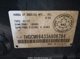 Honda Accord Ex-V6 1HGCM66433A806784 снимка