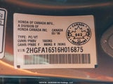Honda Civic Lx 2HGFA16516H016875 снимка