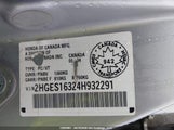 Honda Civic Sdn 2HGES16324H932291 снимка