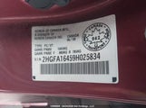 Honda Civic Dx-G 2HGFA16459H025834 снимка