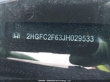Honda Civic 2HGFC2F63JH029533 снимка