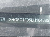Honda Civic Touring 2HGFC1F95LH104885 снимка