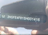 Honda Civic Sport Hybrid/Sport Touring Hybrid 2HGFE4F81SH001416 снимка