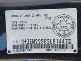 Honda Civic Lx 1HGEM22582L814477 снимка
