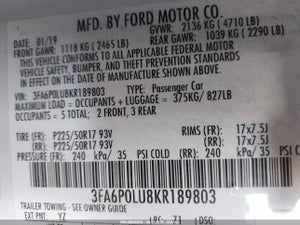2019 FORD FUSION HYBRID SE