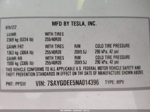 2022 TESLA MODEL Y LONG RANGE DUAL MOTOR ALL-WHEEL DRIVE