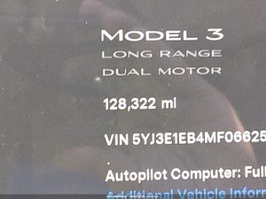 2021 TESLA MODEL 3 LONG RANGE DUAL MOTOR ALL-WHEEL DRIVE