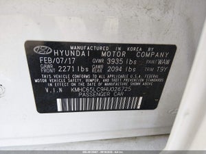 2017 HYUNDAI IONIQ HYBRID BLUE