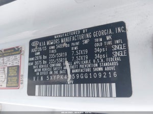 2016 KIA SORENTO 3.3L SX