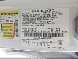 2020 FORD FUSION SEL