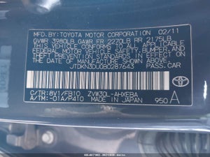 2011 TOYOTA PRIUS TWO