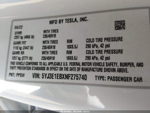 2022 TESLA MODEL 3 LONG RANGE DUAL MOTOR ALL-WHEEL DRIVE
