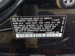 2017 VOLKSWAGEN PASSAT 1.8T SE