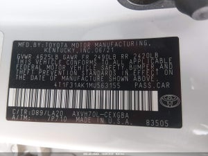 2021 TOYOTA CAMRY XLE HYBRID