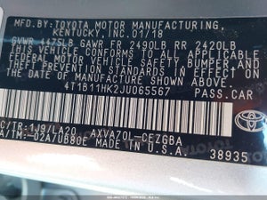 2018 TOYOTA CAMRY XLE