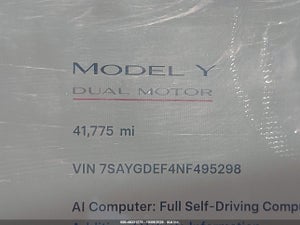 2022 TESLA MODEL Y PERFORMANCE DUAL MOTOR ALL-WHEEL DRIVE