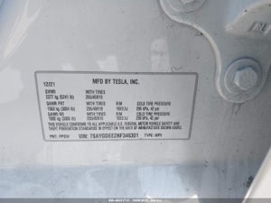 2022 TESLA MODEL Y LONG RANGE DUAL MOTOR ALL-WHEEL DRIVE
