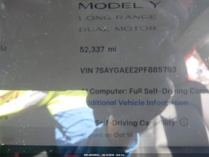 2023 TESLA MODEL Y AWD/LONG RANGE DUAL MOTOR ALL-WHEEL DRIVE