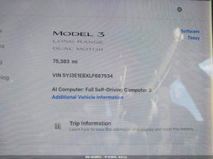 2020 TESLA MODEL 3 LONG RANGE DUAL MOTOR ALL-WHEEL DRIVE