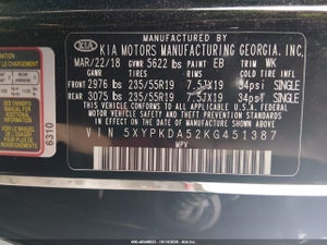 2019 KIA SORENTO 3.3L SXL