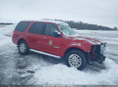 2008 FORD EXPEDITION XLT Red  Gasoline 1FMFU165X8LA62096 photo #1