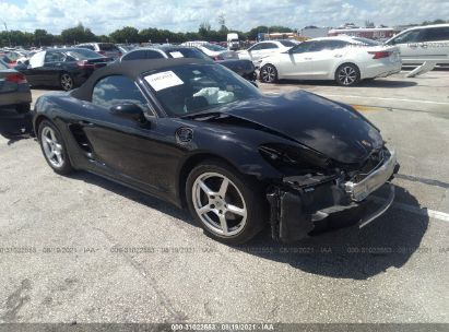 2018 PORSCHE 718 BOXSTER Black  Gasoline WP0CA2A80JS210727 photo #1