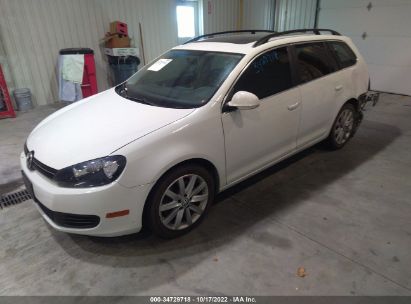 2014 VOLKSWAGEN JETTA SPORTWAGEN 2.0L TDI White  Diesel 3VWML7AJ8EM615356 photo #3