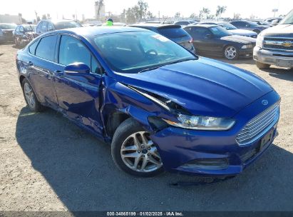 2013 FORD FUSION SE Blue  Gasoline 3FA6P0H73DR344358 photo #1