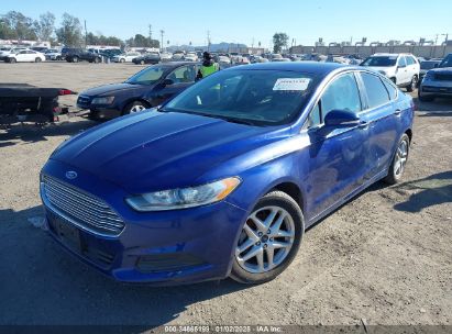 2013 FORD FUSION SE Blue  Gasoline 3FA6P0H73DR344358 photo #3