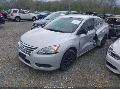 2015 NISSAN SENTRA S Silver  Gasoline 3N1AB7AP9FY366186 photo #3