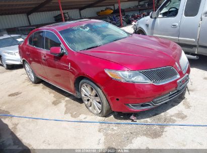 2014 LINCOLN MKS ECOBOOST Red  Gasoline 1LNHL9FT0EG608059 photo #1