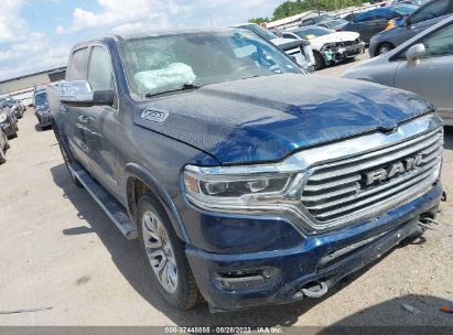 2021 RAM 1500 LIMITED LONGHORN  4X4 5'7" BOX Blue  Gasoline 1C6SRFKT7MN817782 photo #1