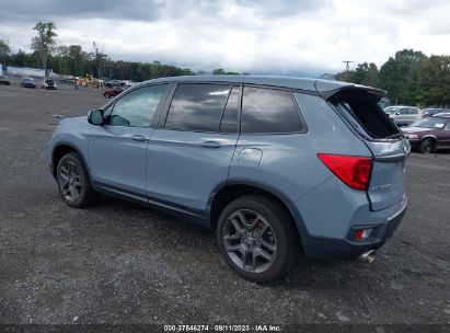 2022 HONDA PASSPORT AWD EX-L Blue  Gasoline 5FNYF8H52NB004477 photo #4