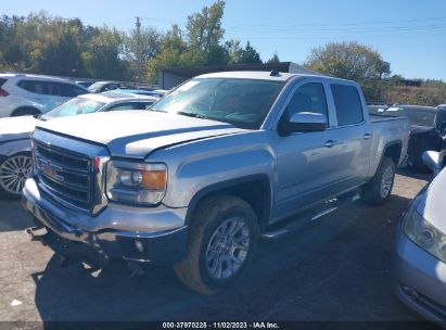 2014 GMC SIERRA 1500 SLE Silver  Flexible Fuel 3GTP1UEH1EG262551 photo #3