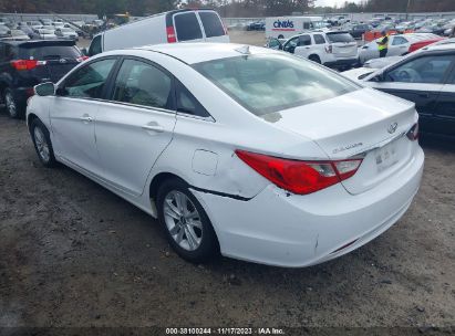 2013 HYUNDAI SONATA GLS White  Gasoline 5NPEB4AC0DH617908 photo #4