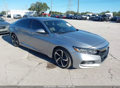 2019 HONDA ACCORD SPORT Silver  Gasoline 1HGCV1F31KA142152 photo #1