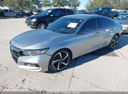 2019 HONDA ACCORD SPORT Silver  Gasoline 1HGCV1F31KA142152 photo #3