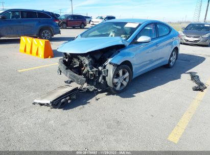 2013 HYUNDAI ELANTRA GLS (ULSAN PLANT) Blue  Gasoline KMHDH4AE1DU666175 photo #3