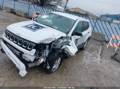 2022 JEEP COMPASS SPORT FWD White  Gasoline 3C4NJCAB3NT177849 photo #3