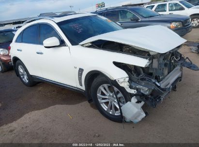 2014 INFINITI QX70 White  Gasoline JN8CS1MU5EM451777 photo #1