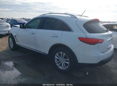 2014 INFINITI QX70 White  Gasoline JN8CS1MU5EM451777 photo #4