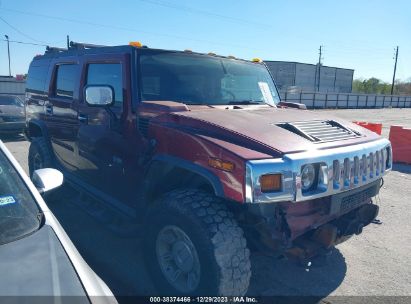 2003 HUMMER H2 Maroon  Gasoline 5GRGN23U33H115187 photo #1