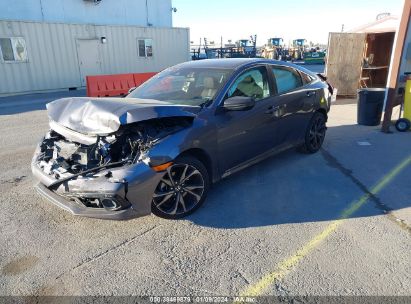 2021 HONDA CIVIC SPORT Gray  Gasoline 2HGFC2F81MH507048 photo #3