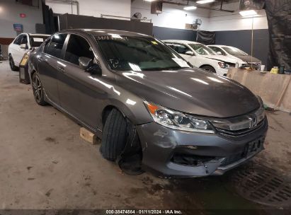 2017 HONDA ACCORD SPORT Gray  Gasoline 1HGCR2F54HA034712 photo #1