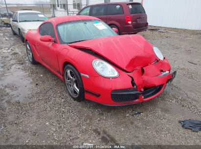 2008 PORSCHE CAYMAN Red  Gasoline WP0AA29878U760162 photo #1